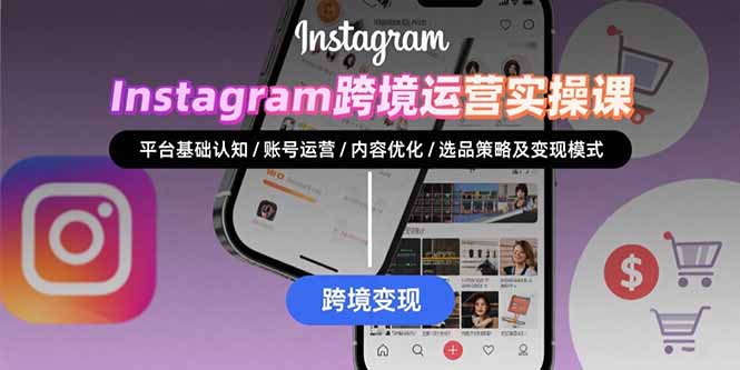 Instagram跨境运营实战：平台认知/账号运营/内容优化/选品策略及变现模式-创盈坊