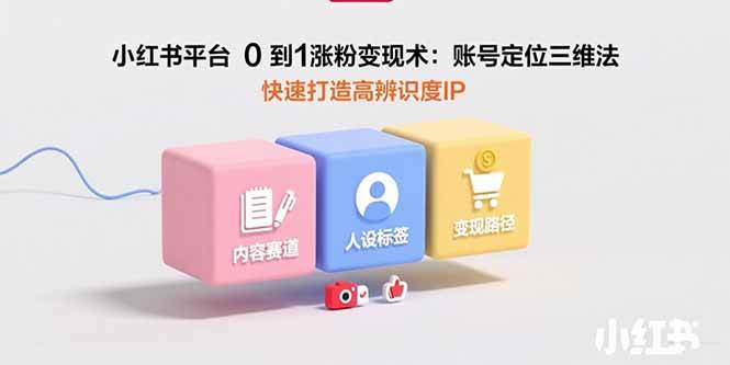 （15656期）小红书平台0到1涨粉变现术：账号定位三维法，快速打造高辨识度IP-创盈坊