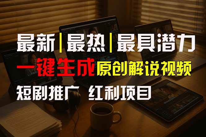 （15658期）短剧推广新思路，AI一键生成原创解说视频，10分钟产出100条，30天赚了5.5w-创盈坊