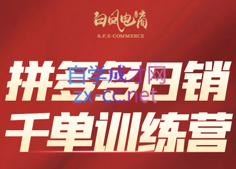 白凤电商·拼多多日销千单训练营(更新7月)-创盈坊