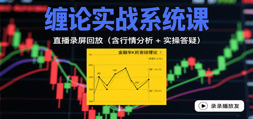 缠论实战系统课：直播录屏回放(含行情分析 + 实操答疑(更新8月)-创盈坊
